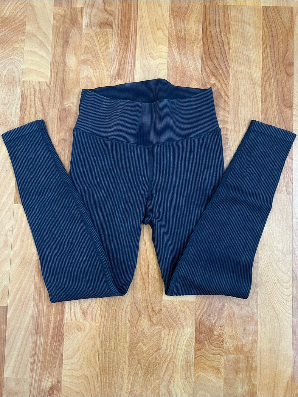 VGUC OFFLINE by Aerie Real ME XTRA High-Waist Ribbed Blue Denim Jeggings
